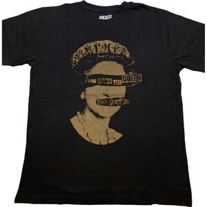 Sex Pistols Unisex Adult God Save The Queen Embellished T-Shirt / Black